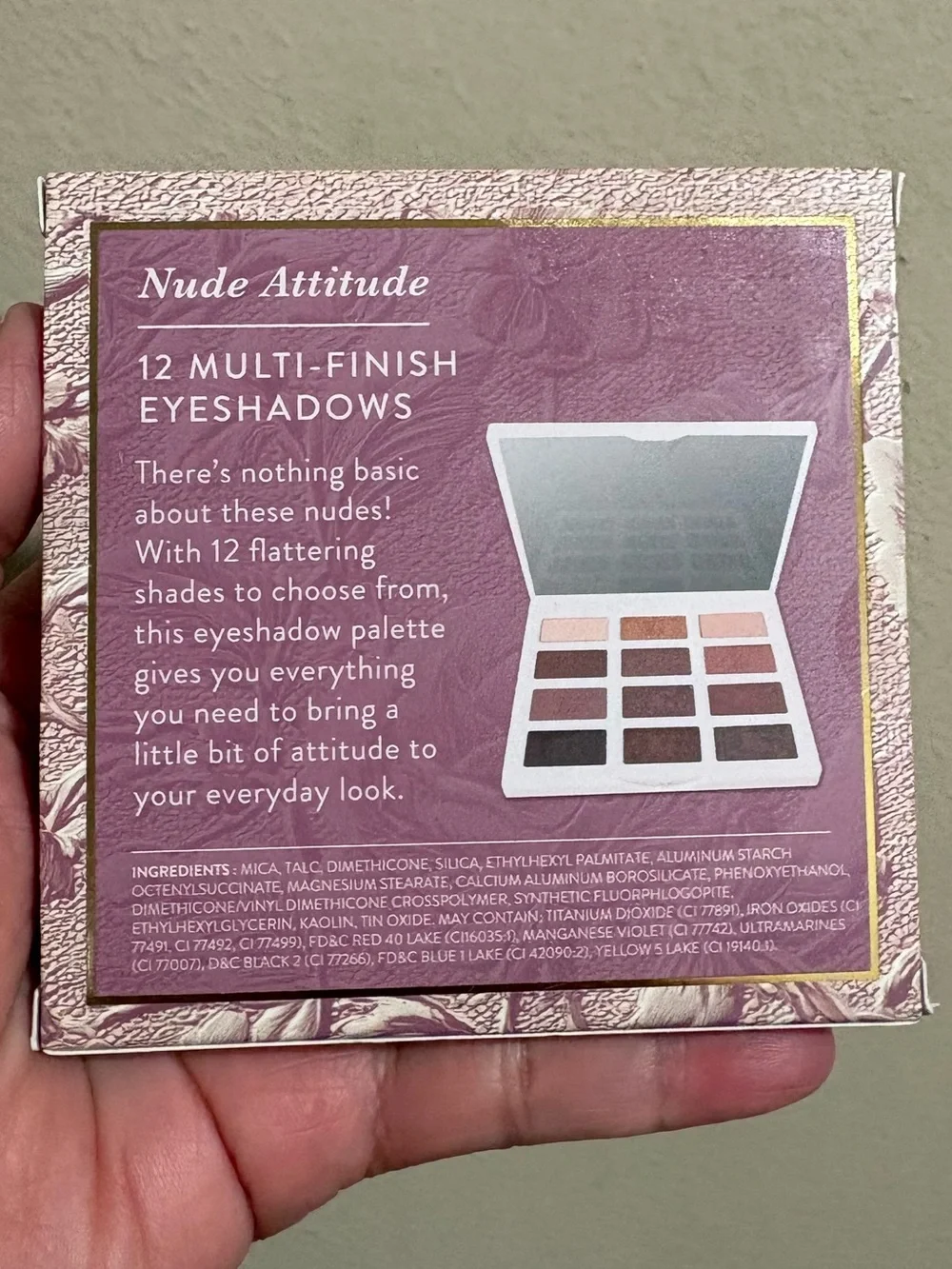 Laura Geller Nude Attitude Barely Burnished 12Color Eyeshadow Palette Brand New